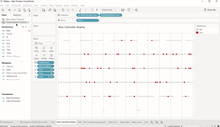 Tableau Custom Timeline. Visual How to make a Calendar Timeline in Tableau – Vizstas